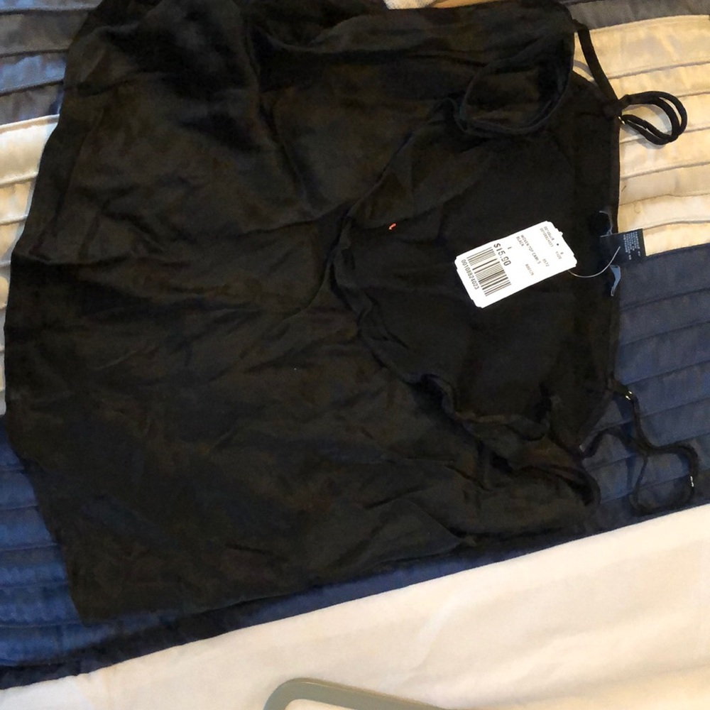 Spaghetti strap blouse black never used